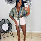 Short Branco Cargo
