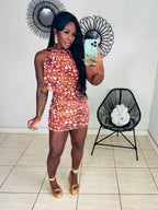 Vestido onça moderna