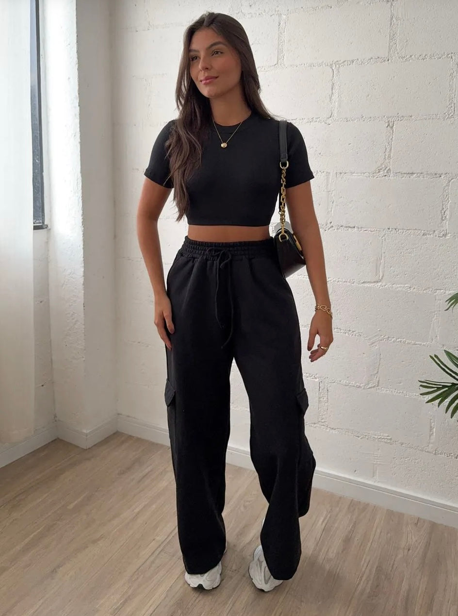 Calça Cargo Moletom