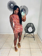 Vestido onça moderna