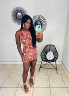 Vestido onça moderna