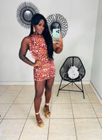 Vestido onça moderna