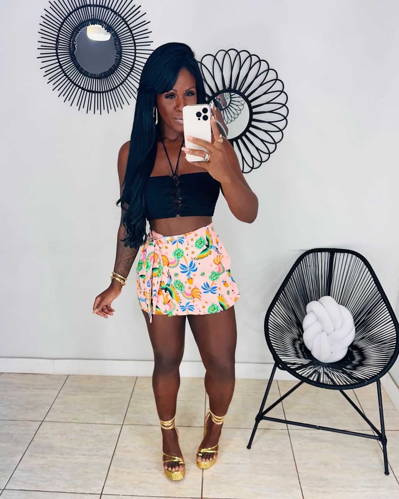 Short saia Manu